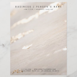 Membrete Oro Laminado Moderno Elegante