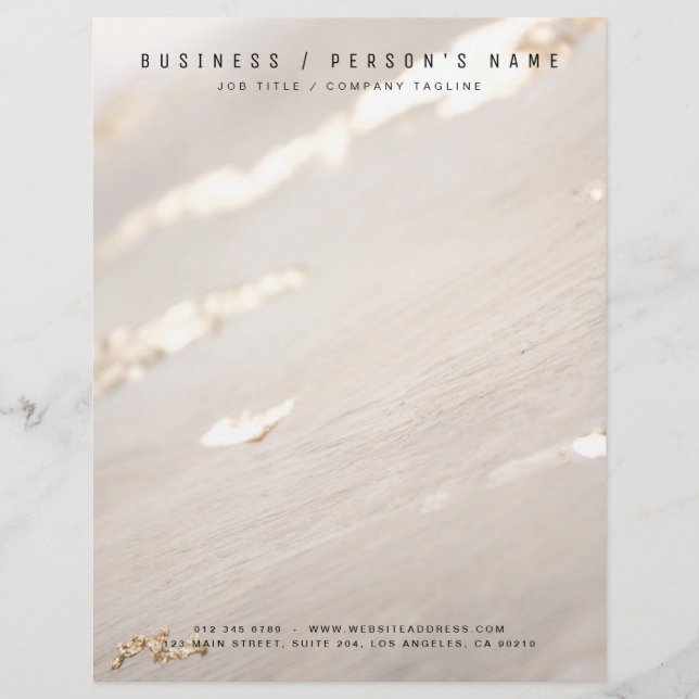 Membrete Oro Laminado Moderno Elegante (Anverso)
