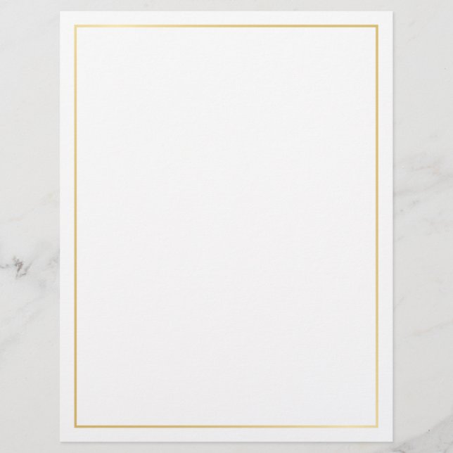 Membrete Oro y blanco en blanco (Anverso)