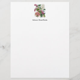 Membrete Página botánica del vintage