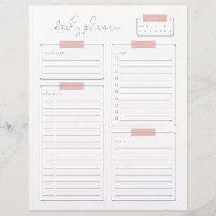 Membrete Página Calender de Planificador Diario