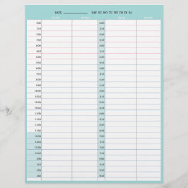 Membrete Páginas del libro de citas de 1 día del salón de p