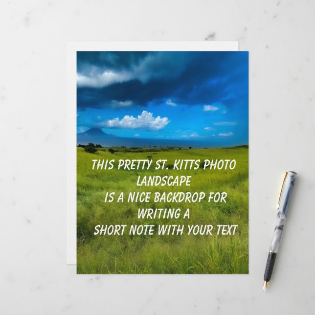 Membrete Paisaje rural de Saint Kitts (Anverso/Reverso In Situ)