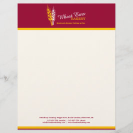 Membrete Panadería panadería trigo membrete de negocios ama