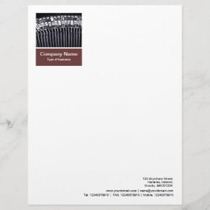 Membrete Panel de fotografía - Dk Brown - Typewriter