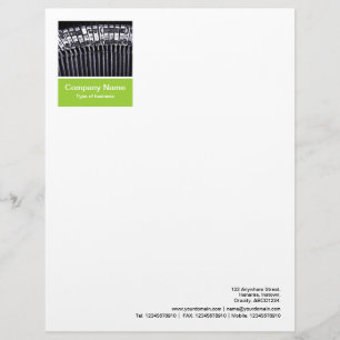 Membrete Panel de fotografía - Martian Green - Typewriter