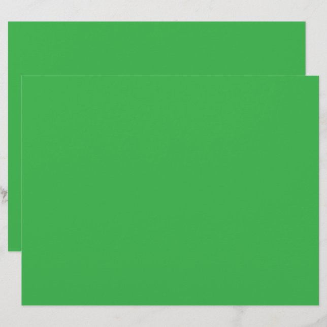 Membrete pantalla verde con fondo blanco (Anverso / Reverso)