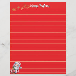 Membrete Papá Noel Divertido y Lindo & Tipografía