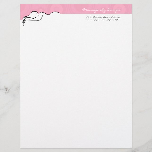 Membrete Passion Pink Darla Letterhead (Anverso)