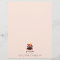 Pastel de pastelería de acuarela moderna postre de