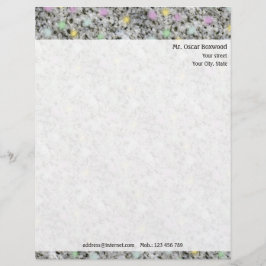 Membrete Pasteles personalizados de la roca con el remite