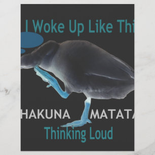 Membrete Pato con me desperté así y Hakuna Matata texto