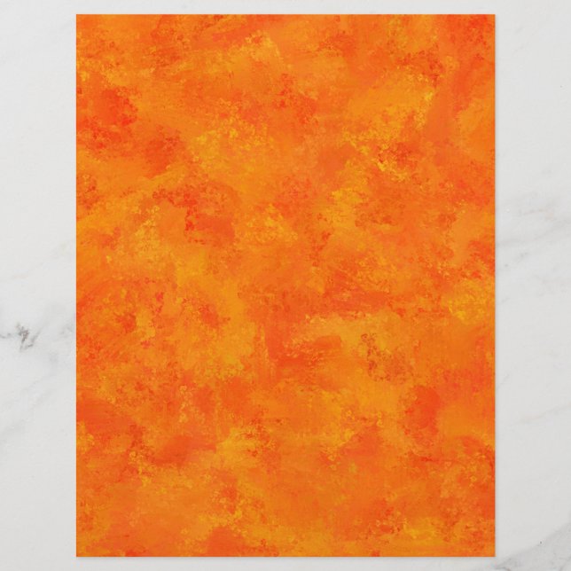 Membrete Patrón abstracto naranja (Anverso)