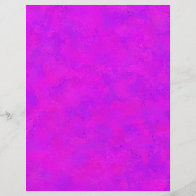 Membrete Patrón abstracto rosa púrpura (Anverso)