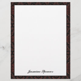 Membrete Patrón de piel de serpiente único marrón