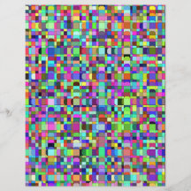 Patrón multicolor de formas de cuadrados abstracto
