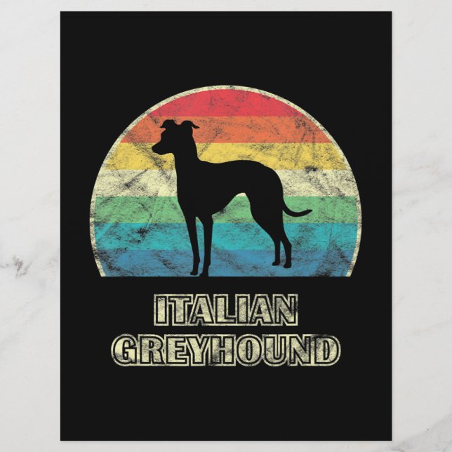Membrete perro estilo grisón de italia (Anverso)