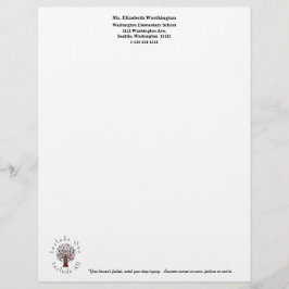 Membrete Personal escolar personalizado