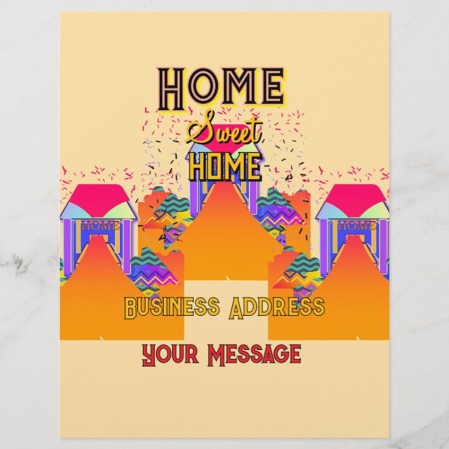 Membrete Personalice el volante inmobiliario de Sweet Home (Anverso)