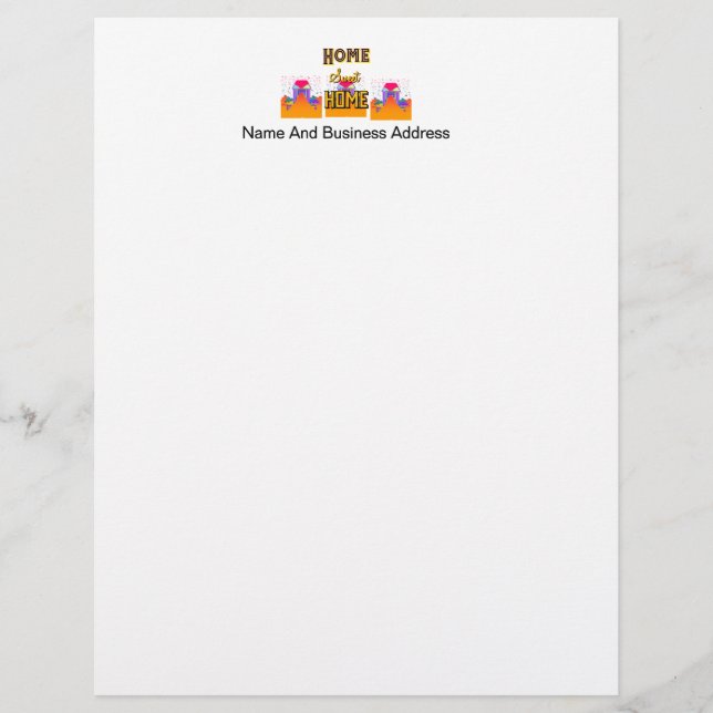 Membrete Personaliza la propiedad residencial Sweet Home (Anverso)