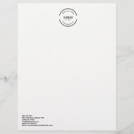 Membrete Personalizable del logotipo de una empresa grande 