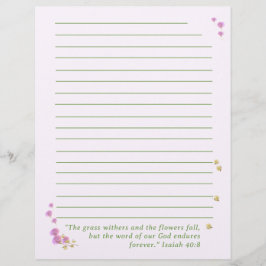 Membrete Personalizable Inspirador floral