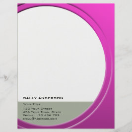 Membrete Personalizable metálico brillante cualquier texto 