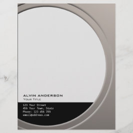 Membrete Personalizable metálico brillante cualquier texto 