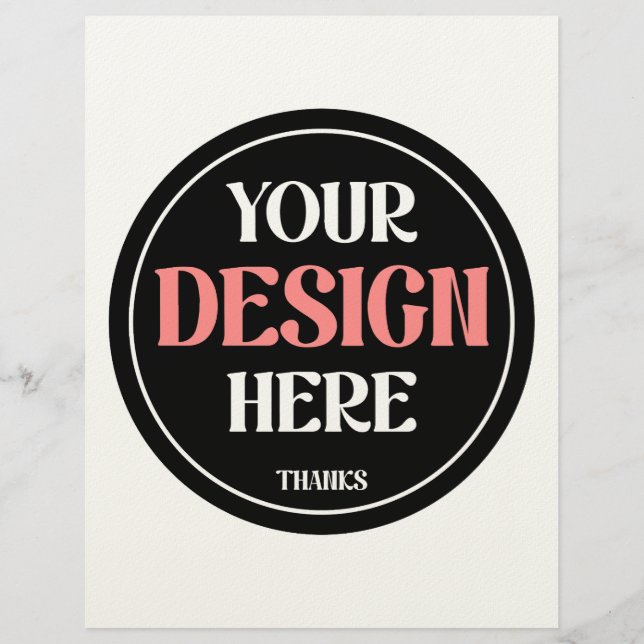 Membrete Personalizable, moderno, elegante y atemporal (Anverso)