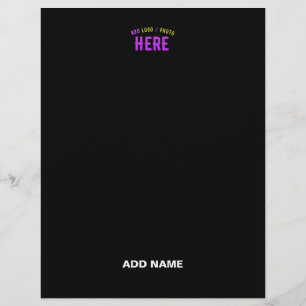 MEMBRETE PERSONALIZABLE MODERNO ESTILO NEGRO VERIFICADO MAR