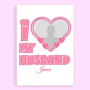 Membrete Personalizado Amo a mi esposo – Agregar foto y nom