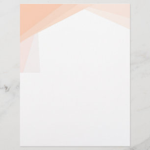 Membrete Personalizado Apricot Color blanco plantilla en bl