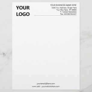 Membrete Personalizado Basic Business Office Letterhead con