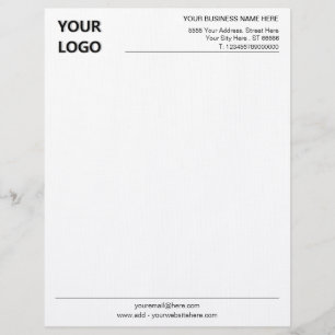 Membrete Personalizado Basic Business Office Letterhead con