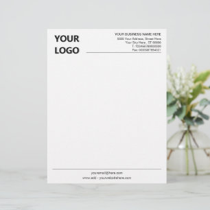Membrete Personalizado Basic Business Office Letterhead con