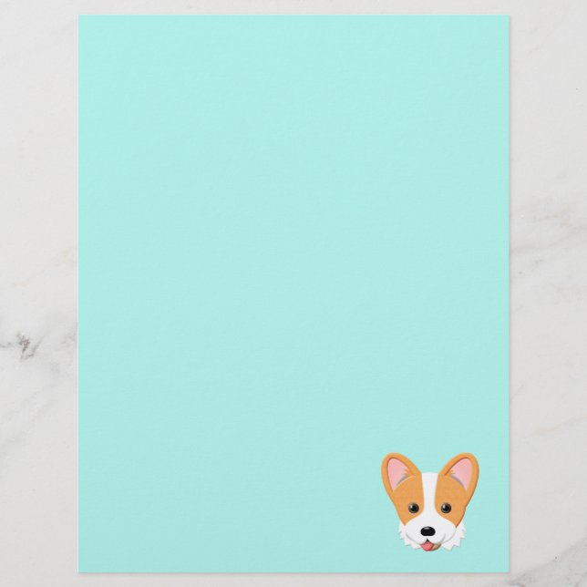 Membrete Personalizado Corgi (Anverso)