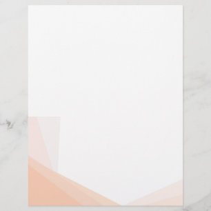Membrete Personalizado de moda Apricot Color blanco elegant