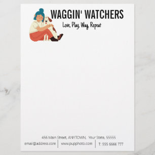 Membrete Personalizado de negocios Dog Sitting