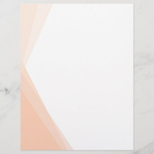 Membrete Personalizado de plantilla Apricot White Color Bla