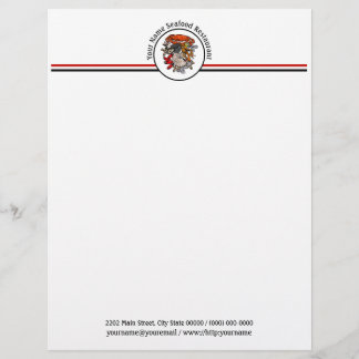 Membrete Personalizado del logotipo del restaurante de mari