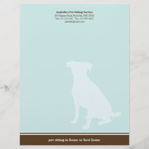 Membrete Personalizado del servicio del mascota elegante