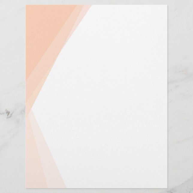 Membrete Personalizado Elegante Apricot Moderno Color blanc (Anverso)