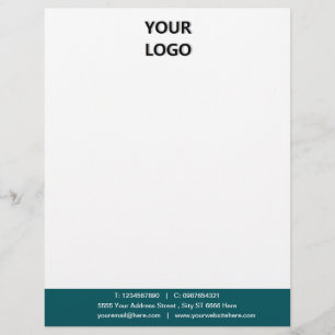 Membrete Personalizado Marca comercial Colores de informaci
