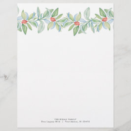 Membrete Personalizado Navidades Letterhead Design Festix