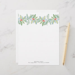 Membrete Personalizado Navidades Letterhead Design Festix