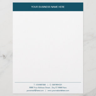 Membrete Personalizado Nombre comercial Información de la m