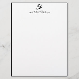 Membrete Personalizado Old English Vintage Font Professiona