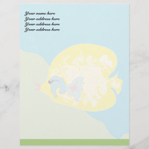 Membrete Pez Amarillo Letterhead
