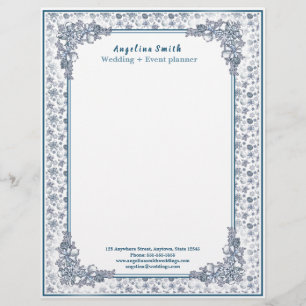 Membrete Planificador de bodas de Navidades blancos