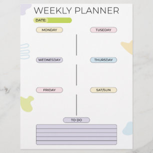 Membrete Planificador semanal